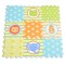 Covor Puzzle Moale cu Flori din Spumă EVA – 9 Piese Mari, 31x31 cm, Antiderapant, Moni Toys Multicolor