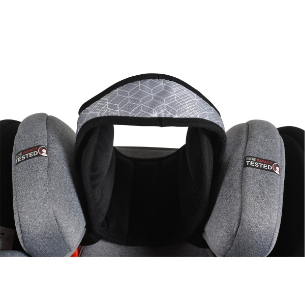 Protecție Ergonomică pentru Cap Cangaroo, Scaun Auto, 0-12 Luni și 1-7 Ani Shelter Black