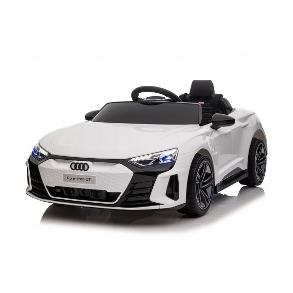 Mașină Electrică Audi RS e-tron White 12V 7Ah pentru Copii 3-8 Ani, Telecomandă 2.4GHz, Bluetooth