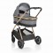 Cărucior 2în1 Cangaroo Hydra Grey, Aluminiu, Coșuleț Nou-Născut, Ham 5 Puncte, Adaptor Maxi-Cosi, 0-4 Ani