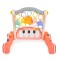 Premergător Bebe 2 în 1 cu Pian și Covoraș Colorat Moni Toys Pink, Jucării Interactive și Funcții Muzicale