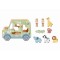 Jucarie copii din lemn pentru dezvoltarea motricitatii, Tooky Toy Jeep animale, varsta recomandata 18 luni +