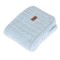 Pătură Bebe Cangaroo Sherpy  Blue 100x75 cm  – Bumbac Moale și Interior Călduros Sherpa, 0+ luni, Ideală pentru Pat sau Cărucior