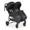 Carucior pliabil Gemeni Cangaroo 2Gether Black, 0-36 luni, 15 kg/copil, spatare reglabile, roti PU 360°