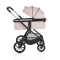 Cărucior 3in1 Cangaroo Joker Rose, Cadru Aluminiu, Scaun Auto i-SIZE Inclus, Pliere Semiautomată, Copertină UV50+, 0-4 Ani