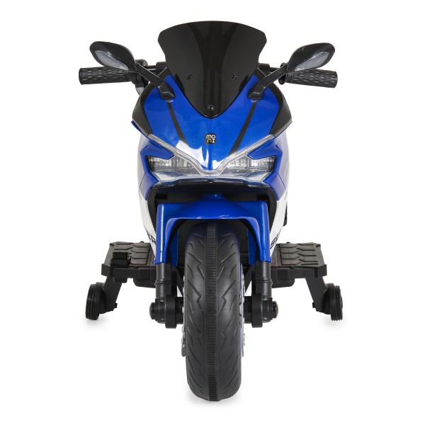 Motocicletă Electrică pentru Copii 3-8 Ani, Moni Surfer Blue – 12V, Bluetooth, MP3, 8 km/h