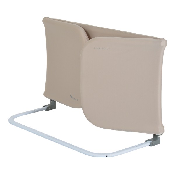 Barieră Pat Copii 18 Luni – 5 Ani Cangaroo Magic Fold Bej – 150 cm, Pliabilă, Ușor de Montat, Protecție Anticădere