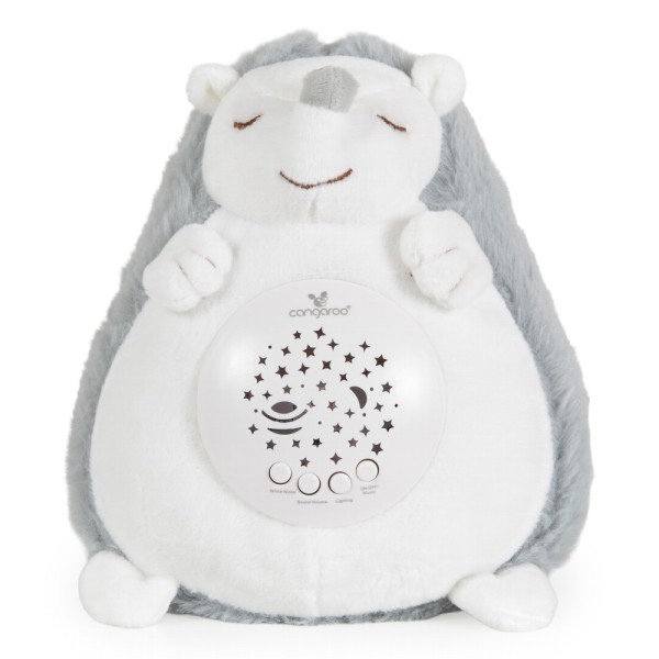 Lumină de noapte Cangaroo Spiky cu proiector, zgomot alb și melodii relaxante, pentru bebeluși 0+