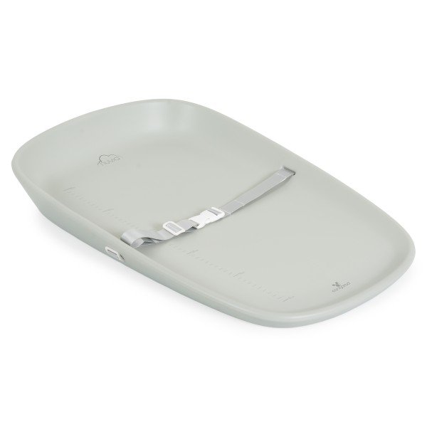 Saltea de înfășat Cangaroo Nuvia grey din EVA impermeabil, cu centură, înclinare antireflux și scală măsurare, 0-12 luni