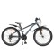 Bicicleta copii Byox Whizzy Gray 24 inch, 8-12 ani, 21 viteze Shimano, suspensie fata, frane aluminiu