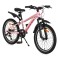 Bicicleta copii Byox Whizzy Pink 24 inch, 8-12 ani, 21 viteze Shimano, suspensie fata, frane aluminiu