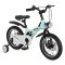 Bicicleta copii Byox GTR Mint 14 inch, 3-5 ani, cadru magneziu, frane disc, roti ajutatoare, far LED