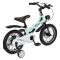 Bicicleta copii Byox GTR Mint 14 inch, 3-5 ani, cadru magneziu, frane disc, roti ajutatoare, far LED