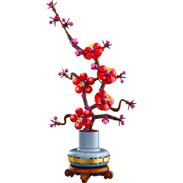 Set constructie LEGO Botanicals Flori de prun 10369 327 piese planta decorativa ghiveci cadou + 18 ani
