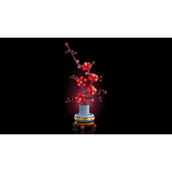 Set constructie LEGO Botanicals Flori de prun 10369 327 piese planta decorativa ghiveci cadou + 18 ani