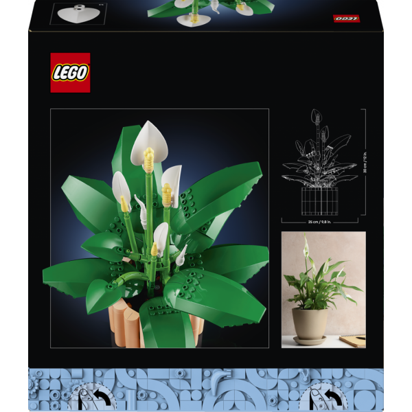 Set constructie LEGO Botanicals Crinul pacii 11504 474 piese planta decorativa ghiveci cadou + 18 ani