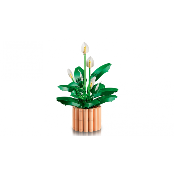 Set constructie LEGO Botanicals Crinul pacii 11504 474 piese planta decorativa ghiveci cadou + 18 ani