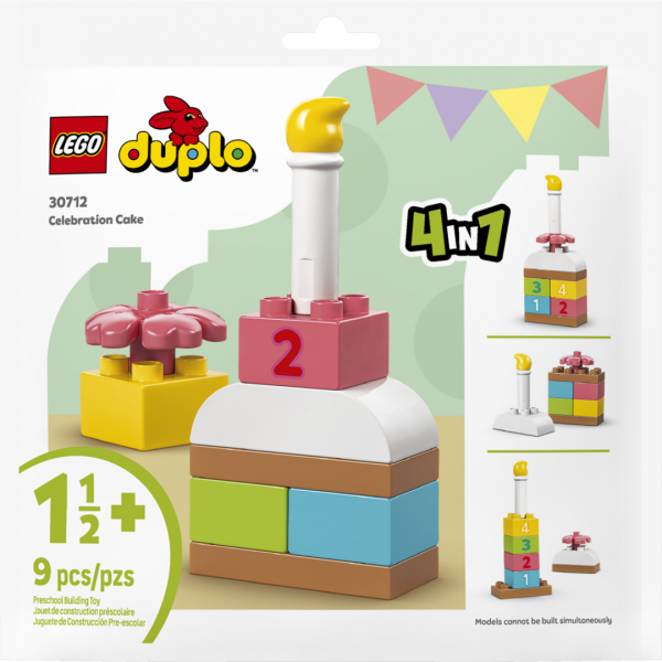 Set constructie LEGO DUPLO tort aniversar 30712 9 piese jucarie educativa copii + 1.5 ani