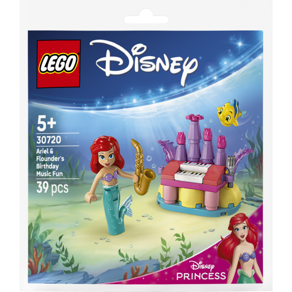 Set constructie LEGO Disney Ariel si Flounder distractie muzicala aniversare 30720 39 piese + 5 ani