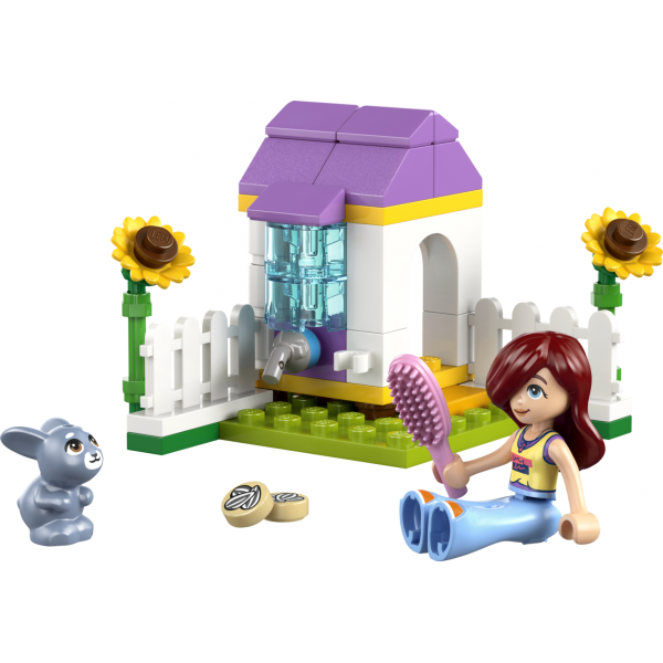 Set constructie LEGO Friends casuta iepurasi gradina 30722 46 piese cu figurina + 5 ani