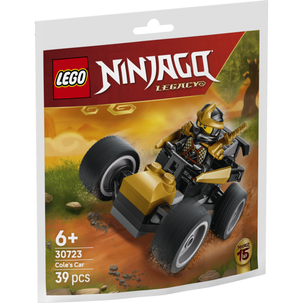 Set constructie LEGO Ninjago masina ninja Cole 30723 39 piese cu figurina + 6 ani