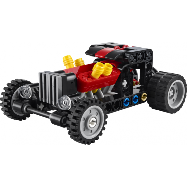 Set constructie LEGO Technic masina Hot Rod 30735 83 piese cu pistoane mobile + 7 ani