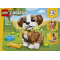Set construcție LEGO Creator 3 în 1 Cățeluș Jucăuș, 336 piese, 3 modele animale, 8+ ani
