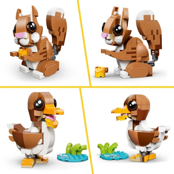 Set construcție LEGO Creator 3 în 1 Cățeluș Jucăuș, 336 piese, 3 modele animale, 8+ ani