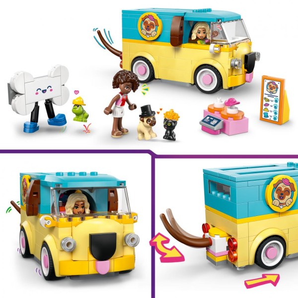 FURGONETA CU ACCESORII PENTRU ANIMALE DE COMPANIE LEGO42678
