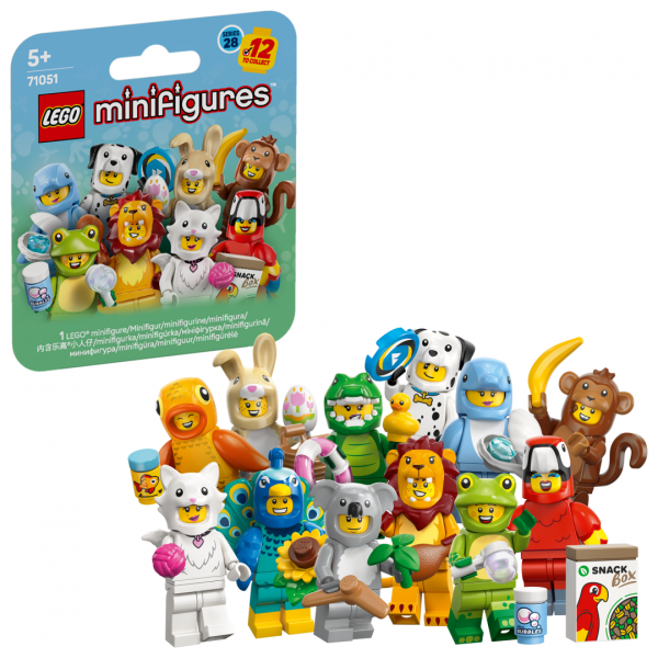 Minifigurina LEGO 71051 colectie surpriza personaje animale plic mister + 5 ani