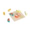 Set Tăiat Fructe din Lemn Hi Pando, 4 Fructe cu Velcro, Tocător + Cuțit, 10 Piese, 12 Luni+