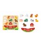 Joc Puzzle și Echilibru 2în1 din Lemn Hi Pando, Fermă cu Animale, Tractor și Hambar, 3 Ani+