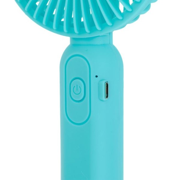 Mini Ventilator Portabil si Reincarcabil, Albastru USB 19cm