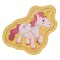 Puzzle din Lemn Unicorn, 5 Piese, Roz, 12x15cm, Varsta 3+ Ani