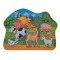 Puzzle din Lemn Ferma cu Animale, 9 Piese, Multicolor, 17.8x23.8cm, Varsta 3+ Ani