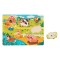 Puzzle din Lemn Ferma Animale, 7 Piese, Multicolor, 30x22.5cm, Varsta 3+ Ani