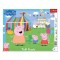 Puzzle copii Peppa Pig, 25 de piese, Trefl, 37x29 cm, 4 Ani +