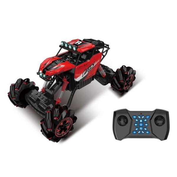 Masinuta cu telecomanda off road Rock Crawler,  multicolor, cu sunet si lumini 35x20x18 cm