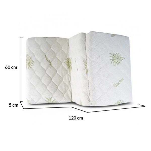 Saltea pliabilă copii HUGZZZ Dreamland 120x60x5 cm, antibacteriană, antiacarieni, husă bumbac cu aloe vera