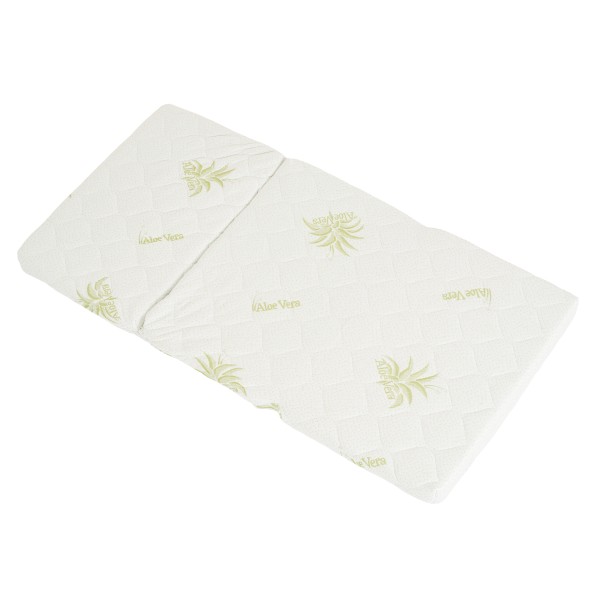 Saltea pliabilă copii HUGZZZ Dreamland 120x60x5 cm, antibacteriană, antiacarieni, husă bumbac cu aloe vera