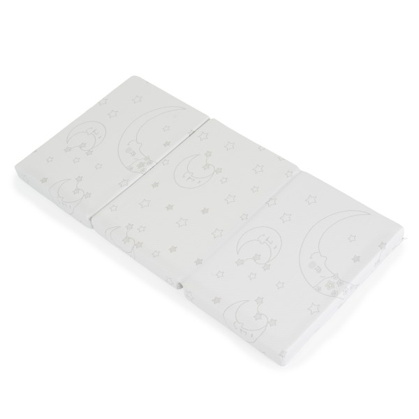 Saltea pliabilă copii HUGZZZ Snooze 120x60x6 cm, antibacteriană, antifungică, ventilată, confort sporit
